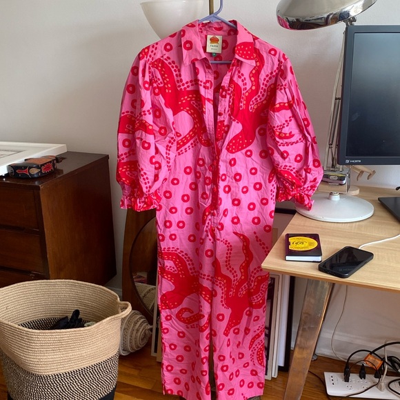 FARM Rio Pants - Farm Rio octopus jumpsuit size XS
